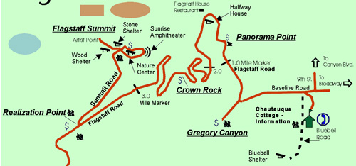 map to Flagstaff Shabbat Services