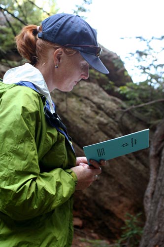 Adventure Rabbi congregant at outdoor services