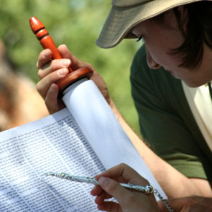 Bat mitzvah ceremony outdoors with Adventure Judaism