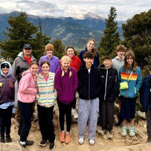 Students on the top of Deer Mt